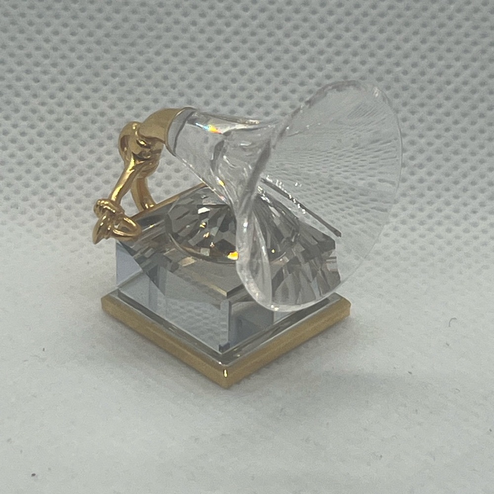 Swarovski Crystal Memories Gramophone Record Player No Box